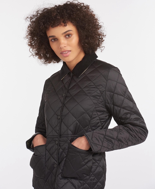 Black Barbour Steppjacke Deveron Women's Quilted Jackets | QVIK-31486