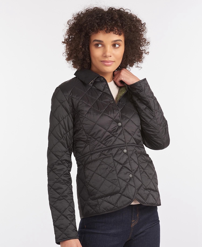 Black Barbour Steppjacke Deveron Women\'s Quilted Jackets | QVIK-31486