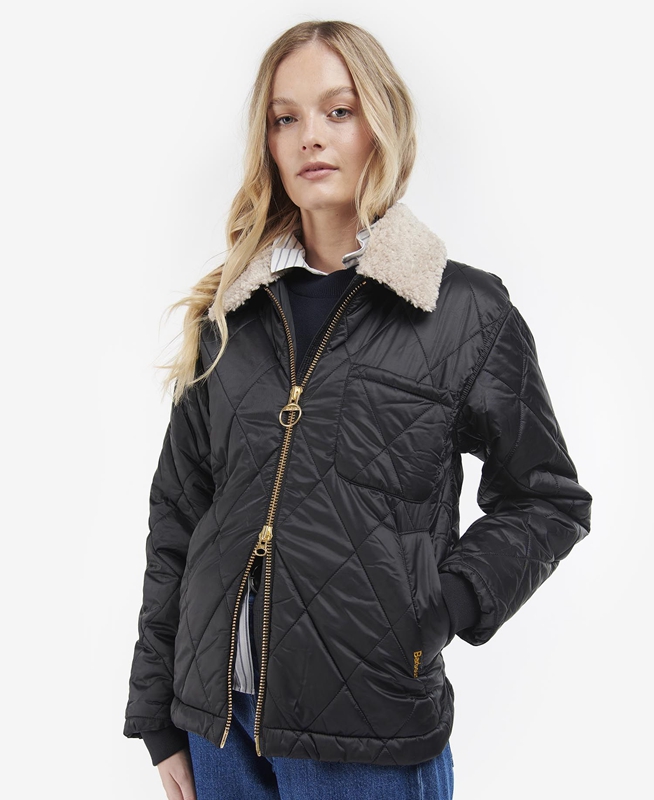 Black Barbour Vaila Women's Quilted Jackets | BSGL-46210