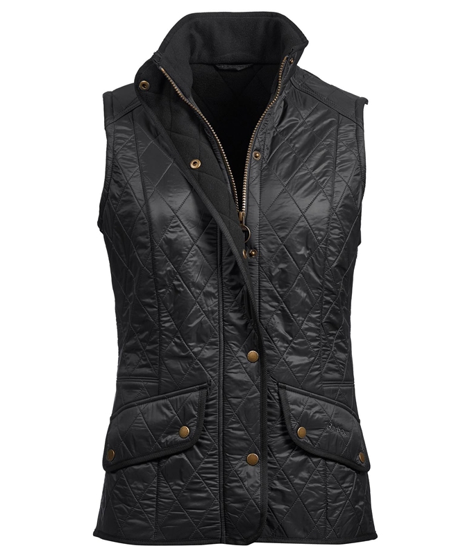 Black Barbour Weste Cavalry Women's Vest | WPKX-51048