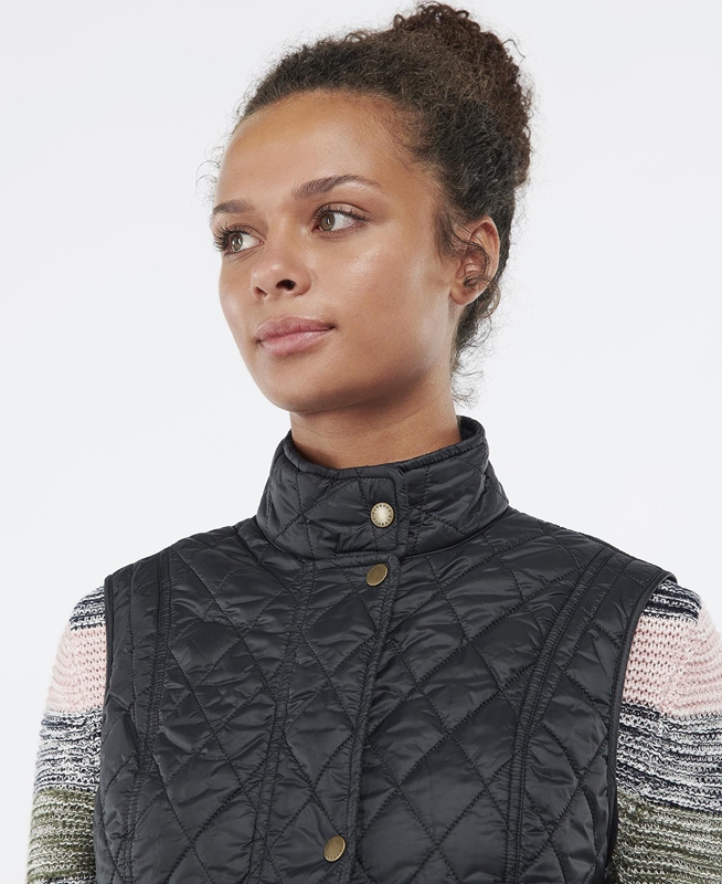 Black Barbour Weste Otterburn Women's Vest | KEAT-01839