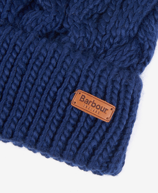 Blue Barbour Beanie Penshaw Cable Women's Hats | EQVC-34752