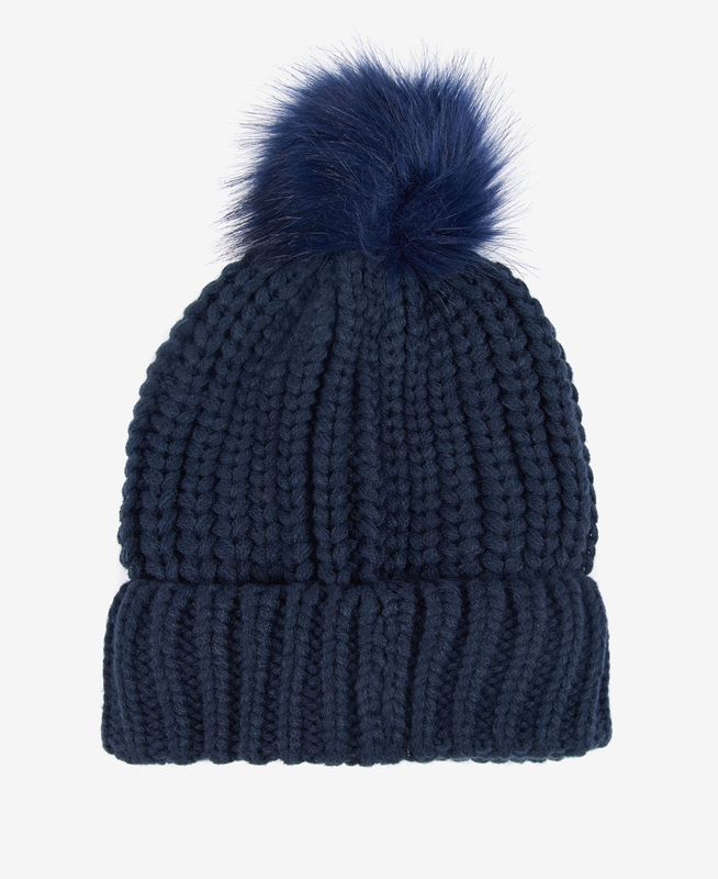 Blue Barbour Beanie Saltburn Women's Hats | CFYV-71034