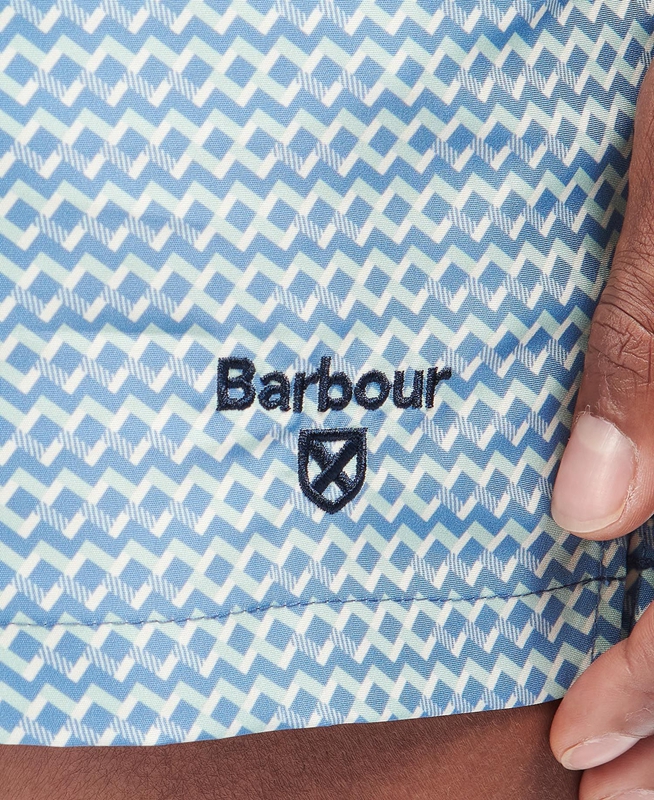 Blue Barbour Diamond Geo Swim Men's Pants | FGBK-27589