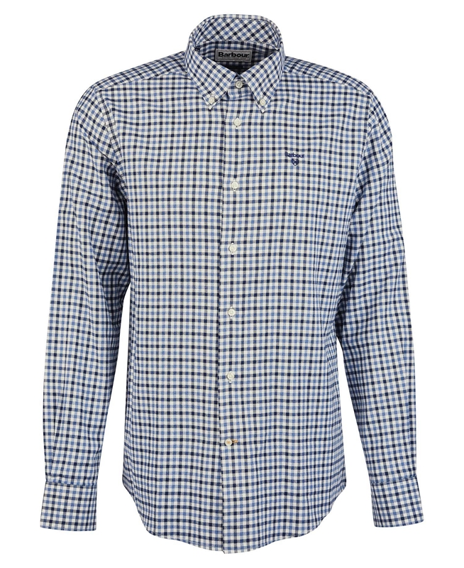 Blue Barbour Finkle Tailored Men's Shirts | BKVI-52396