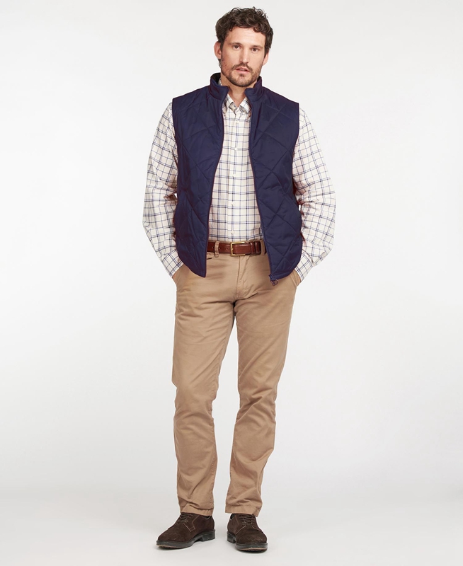 Blue Barbour Finn Men's Vest | XBPF-95607