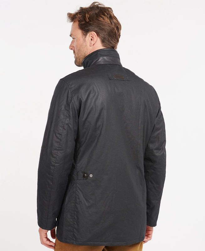 Blue Barbour Hereford Men's Waxed Jackets | AHMN-21756