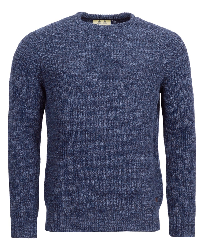 Blue Barbour Horseford Crew Men's Sweaters | XIKO-47120