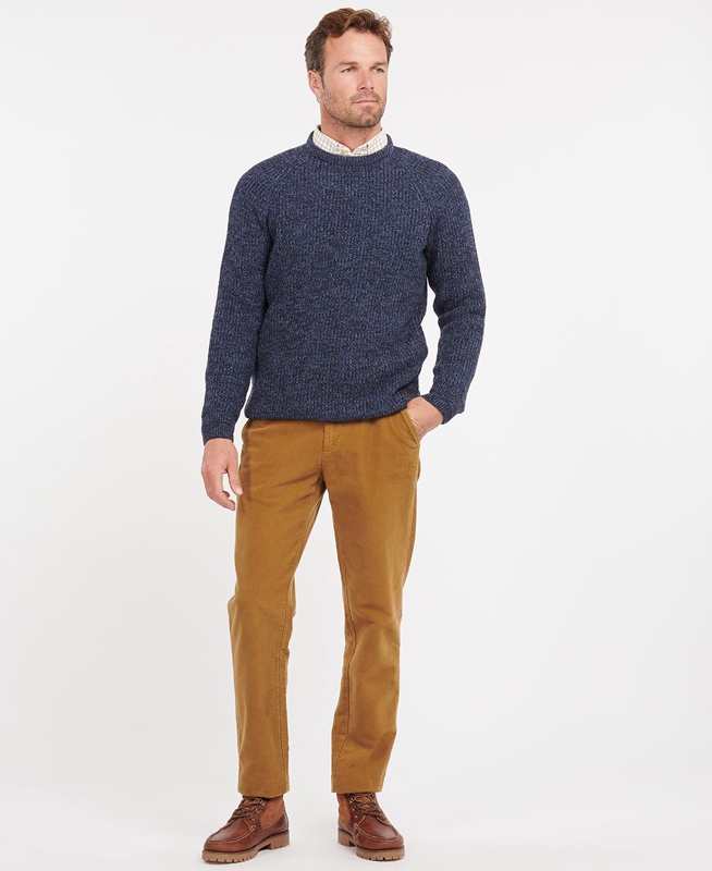 Blue Barbour Horseford Crew Men's Sweaters | XIKO-47120