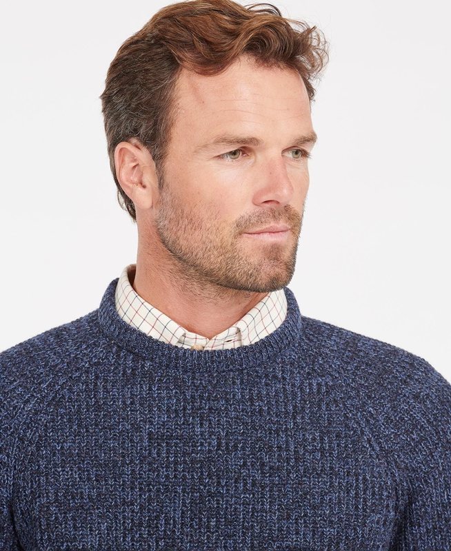 Blue Barbour Horseford Crew Men's Sweaters | XIKO-47120