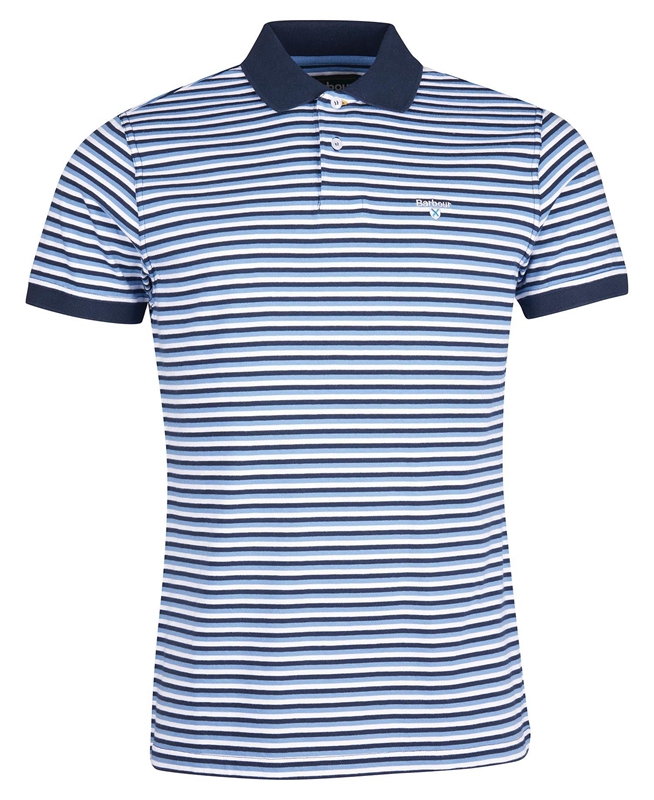 Blue Barbour Swinden Men's Polo shirts | PZNB-90562