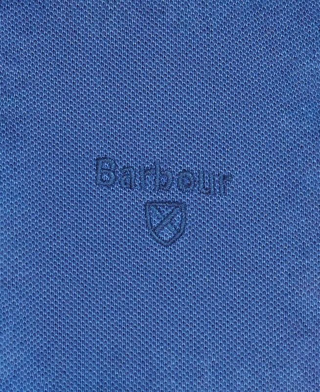 Blue Barbour Washed Sports Men's Polo shirts | MPZE-86479