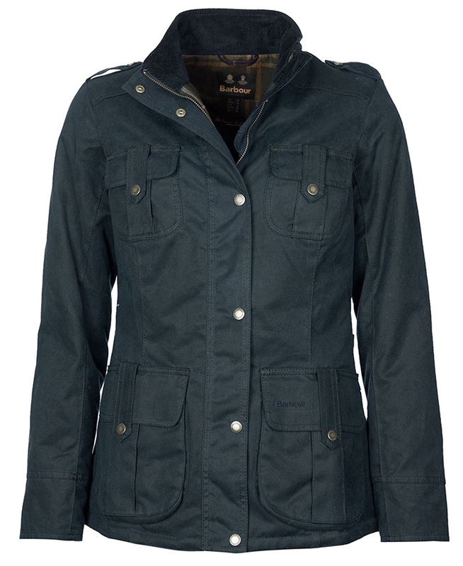 Blue Barbour Winter Defence Women's Waxed Jackets | JRKB-91375