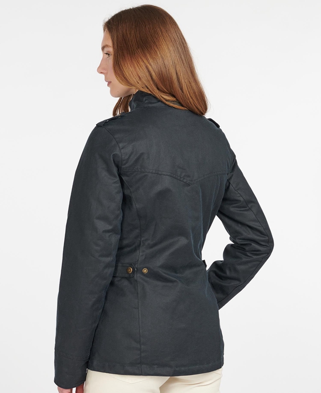 Blue Barbour Winter Defence Women's Waxed Jackets | JRKB-91375