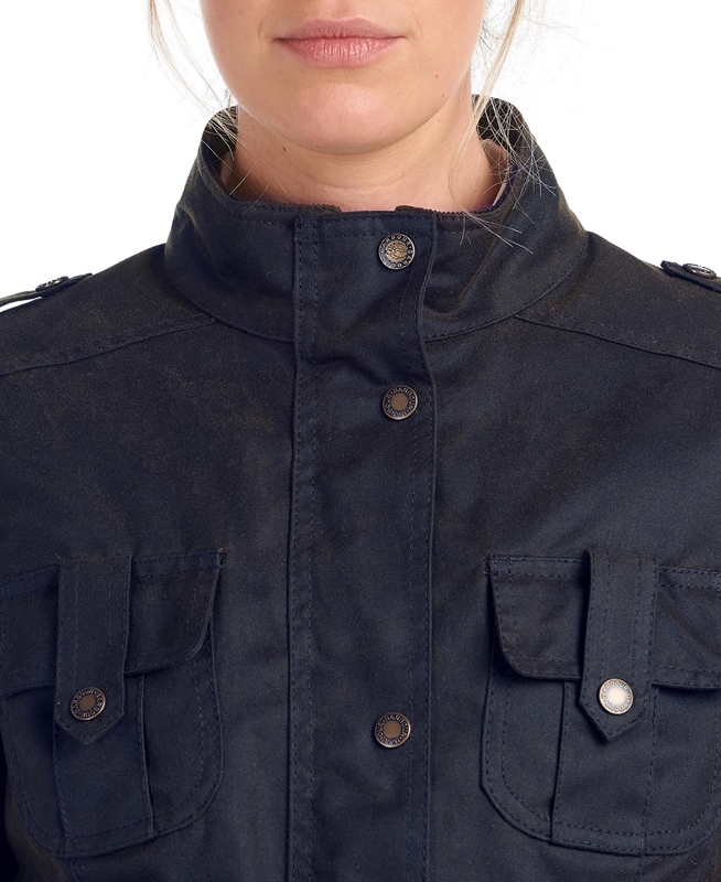 Blue Barbour Winter Defence Women's Waxed Jackets | JRKB-91375