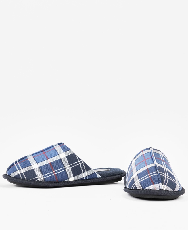 Blue Barbour Young Men's Slippers | PRDL-08451