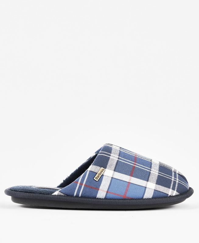 Blue Barbour Young Men\'s Slippers | PRDL-08451