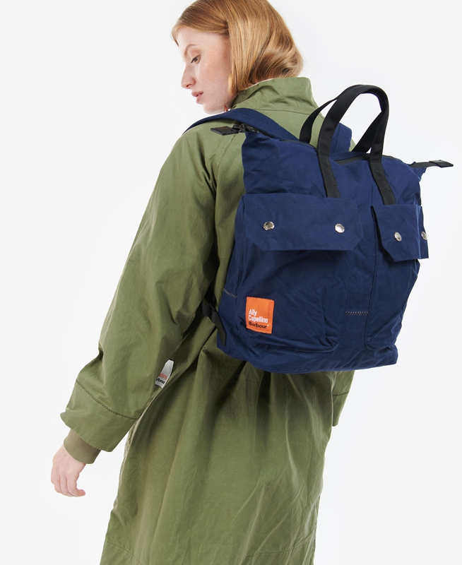 Blue Barbour x Ally Capellino Ben Backpack Women's Bags | LYJB-08572