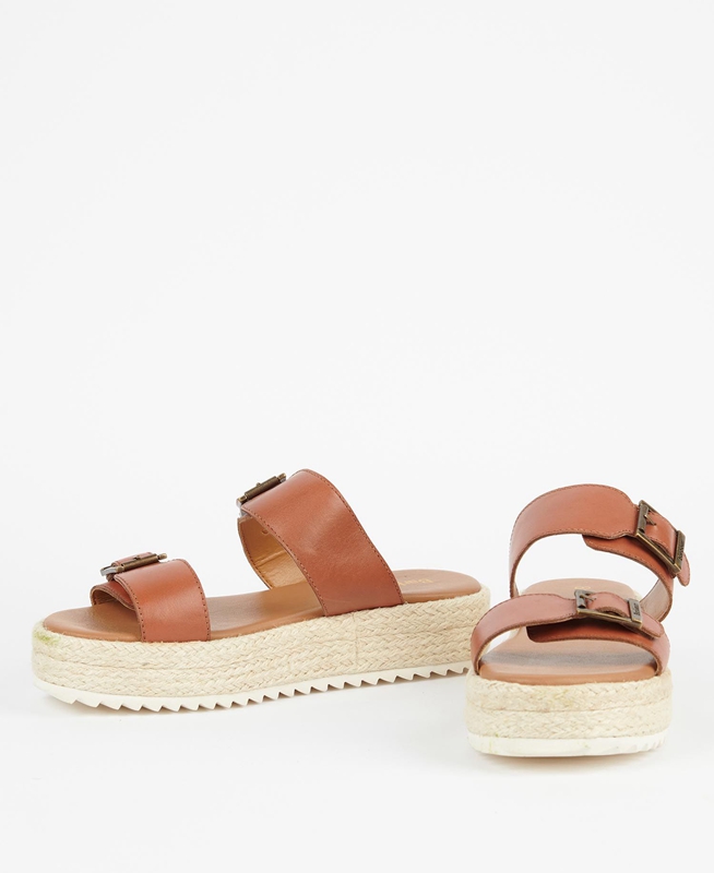 Brown Barbour Amelda Women's Sandals | IBOF-36510