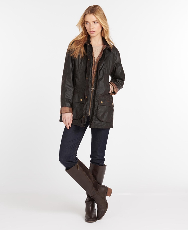 Brown Barbour Beadnell® Women's Waxed Jackets | CRBA-10893