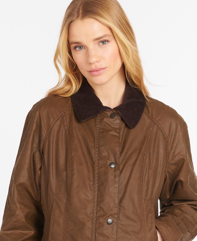 Brown Barbour Beadnell® Women's Waxed Jackets | IEFP-85206