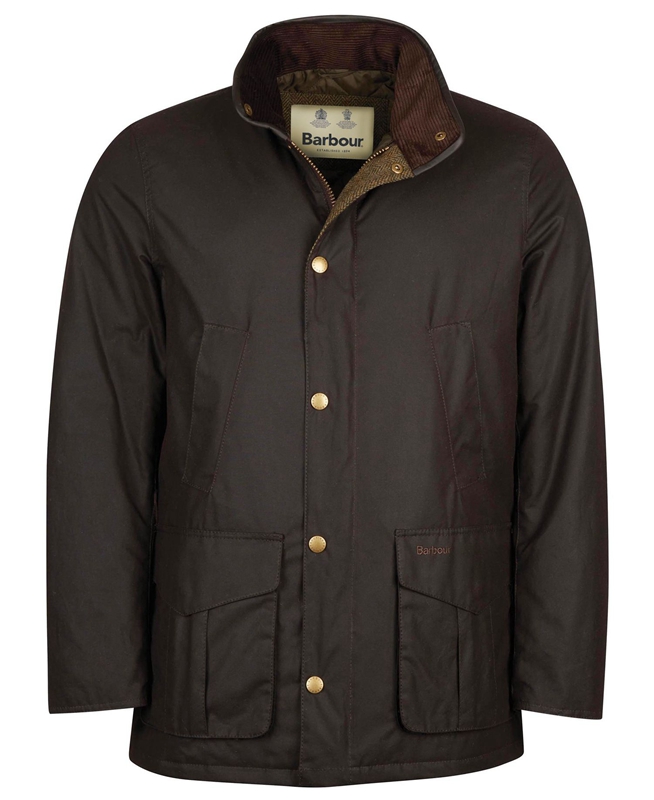 Brown Barbour Hereford Men's Waxed Jackets | DQSZ-30978