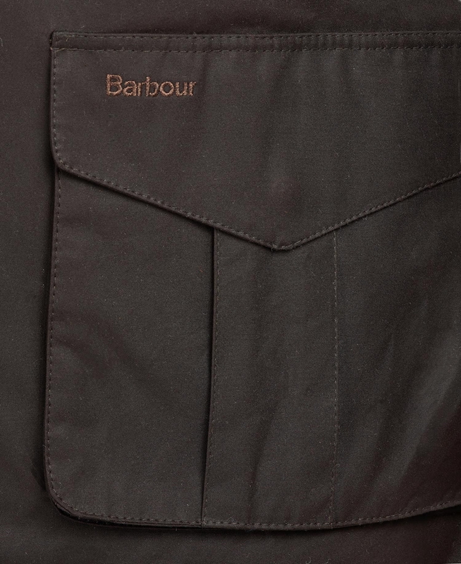 Brown Barbour Hereford Men's Waxed Jackets | DQSZ-30978