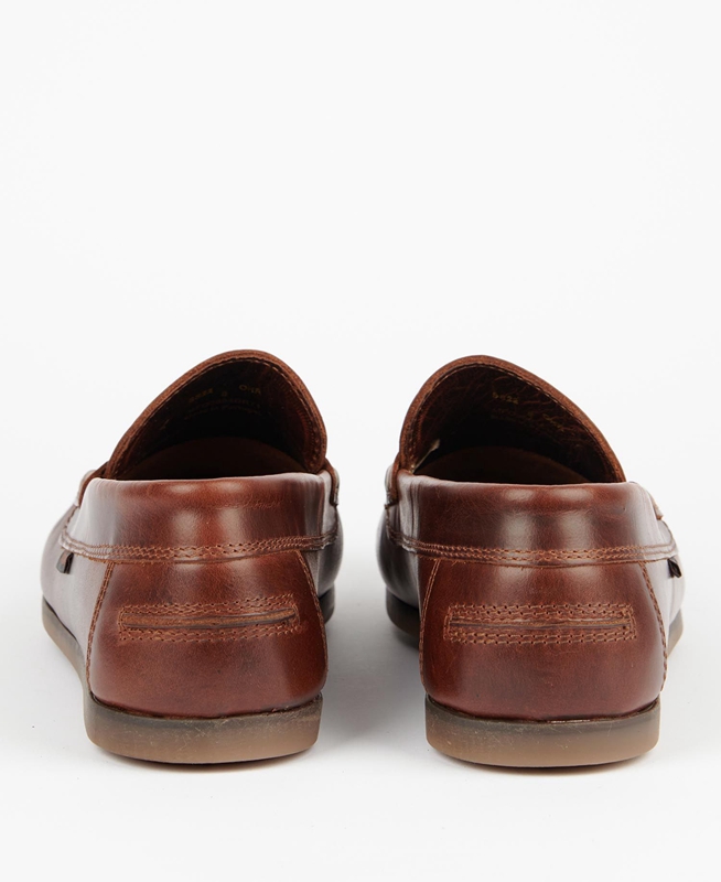 Brown Barbour Kelson Men's Loafers | NZUD-46097