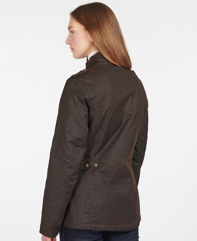 Brown Barbour Winter Defence Women's Waxed Jackets | ISNC-61240