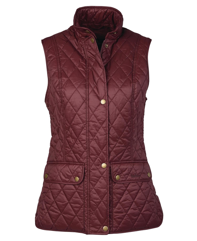 Burgundy Barbour Otterburn Women's Vest | WMXU-41865