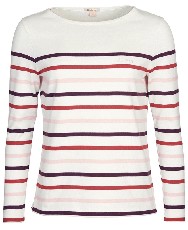 Cream Barbour Hawkins Top Women's T Shirts | HLEN-29178