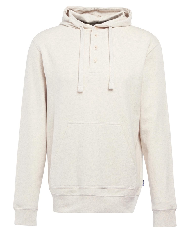 Cream Barbour Hetton Men's Sweatshirts | CAFU-20356