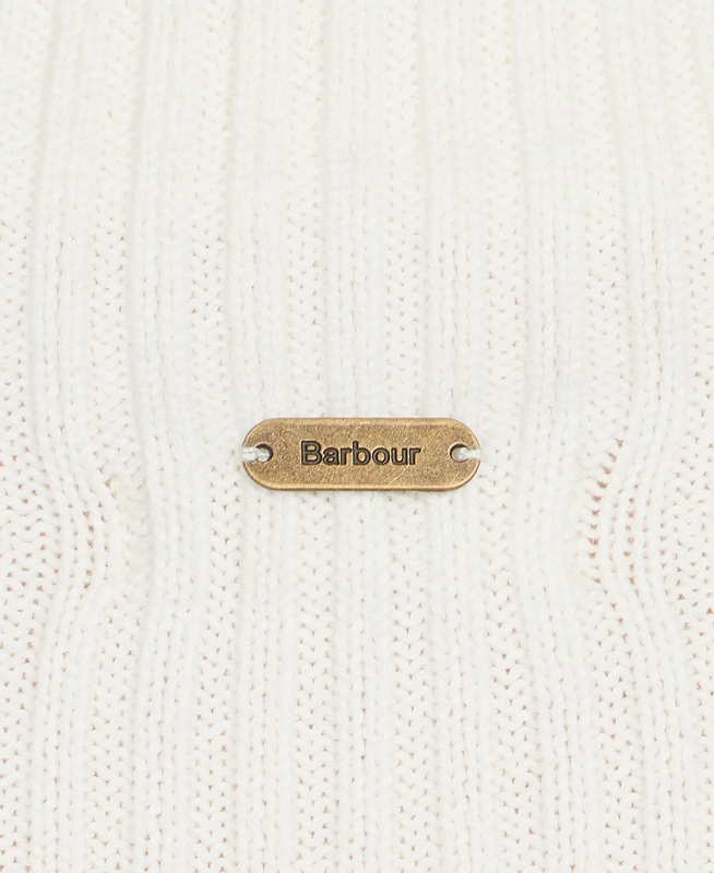 Cream Barbour Stitch Guernsey Cape Women's Sweaters | FXTN-08135