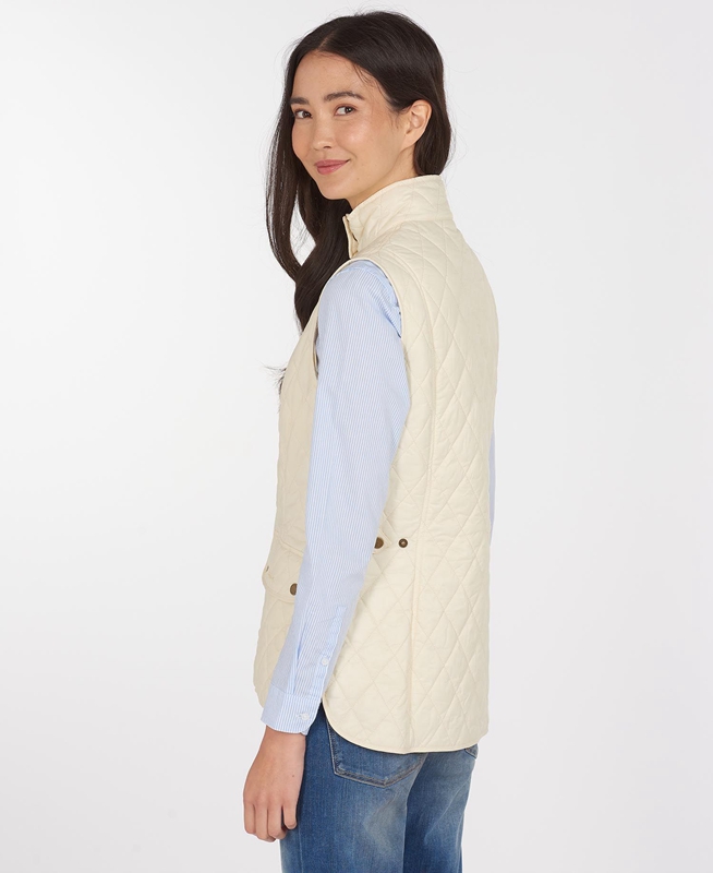 Cream Barbour Weste Otterburn Women's Vest | ZFKC-47983