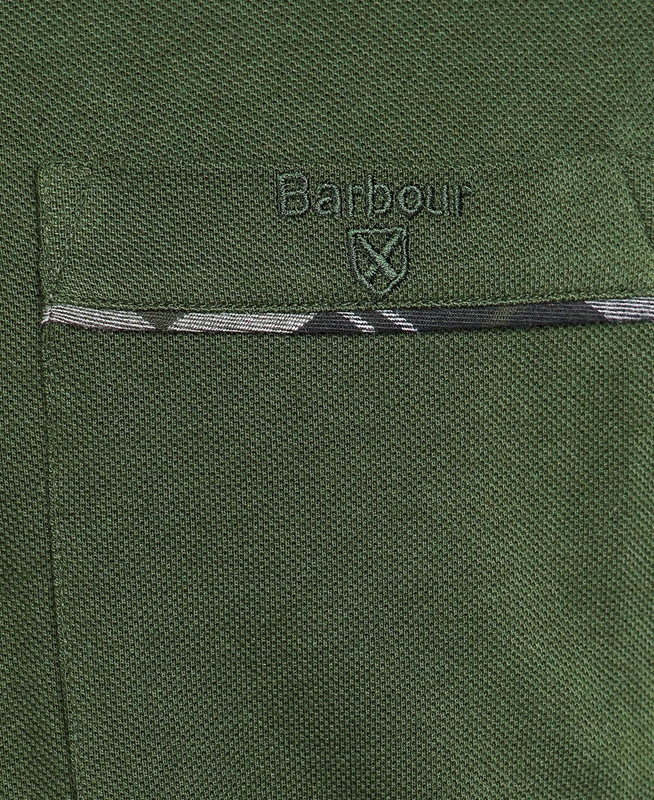 Green Barbour Adie Long Sleeve Men's Polo shirts | PJDF-45089