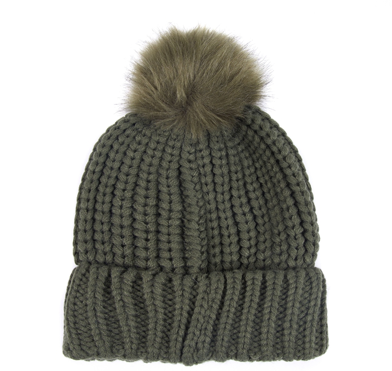 Green Barbour Beanie Saltburn Women's Hats | CNRE-68524