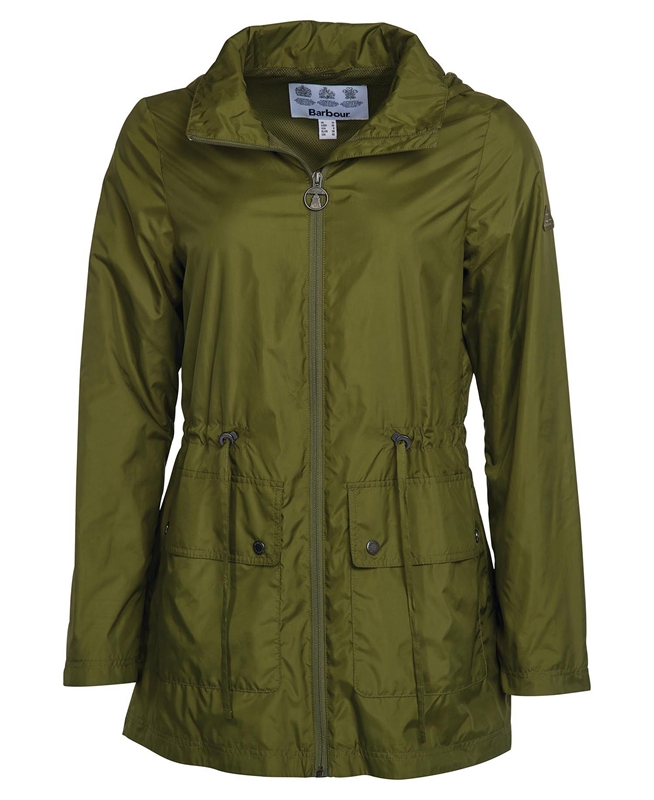 Green Barbour Campion Showerproof Women's Casual Jackets | VOKS-74658