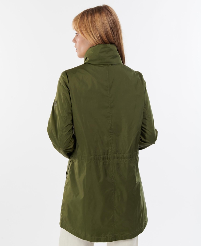 Green Barbour Campion Showerproof Women's Casual Jackets | VOKS-74658