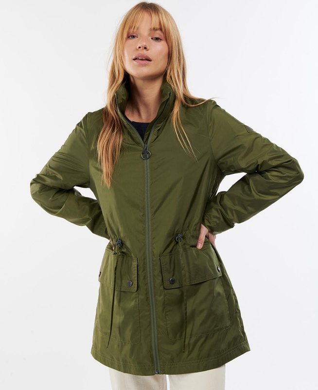 Green Barbour Campion Showerproof Women's Casual Jackets | VOKS-74658