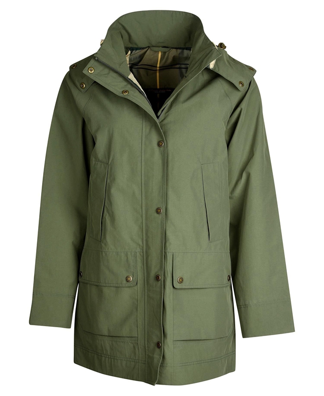 Green Barbour Clary Women's Waterproof Jackets | ZESI-69830