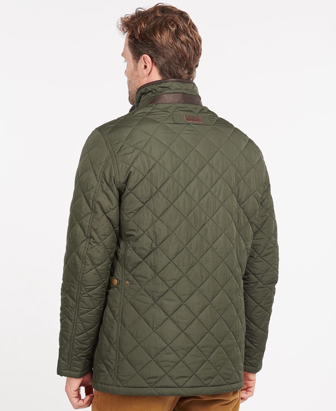 Green Barbour Devon Men's Quilted Jackets | RBVX-59761