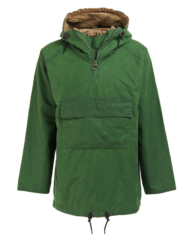 Green Barbour Explorer Twig Pullover Men's Casual Jackets | GZYF-12067