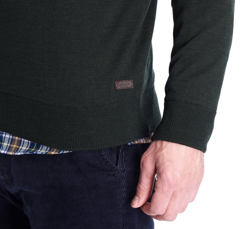 Green Barbour Gamlan Half Zip Men's Sweaters | XBYH-68375