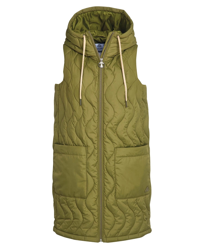 Green Barbour Guilden Women's Vest | CJVO-03682