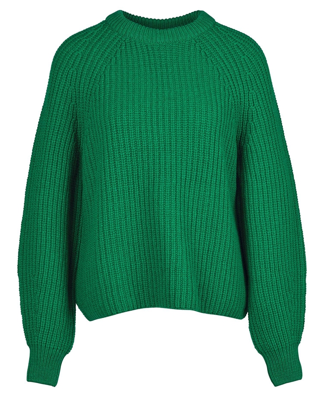 Green Barbour Hartley Knit Women's Sweaters | JXDB-47826