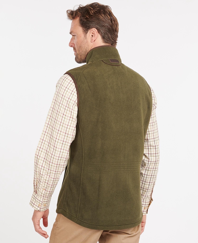 Green Barbour Langdale Men's Vest | MBTG-48072