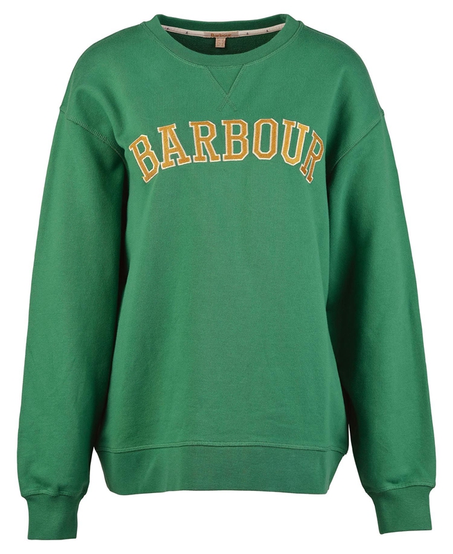 Green Barbour Northumberland Women's Sweatshirts | JASY-67340