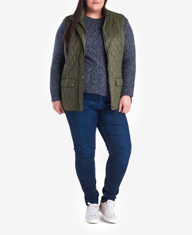 Green Barbour Otterburn Women's Vest | AXZT-73195