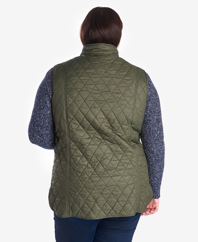 Green Barbour Otterburn Women's Vest | AXZT-73195