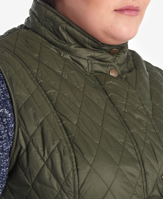 Green Barbour Otterburn Women's Vest | AXZT-73195